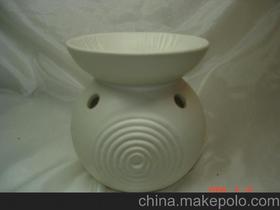 圆形哑白色釉陶瓷香熏炉  （几个颜色）