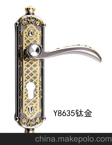 合肥鑲鉆歐式鈦金門鎖批發(fā) 中國(guó)門鎖品牌 伊蘭達(dá)鎖具圖片