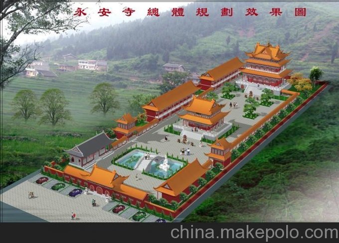 供應(yīng)寺廟古建筑設(shè)計 仿古建筑工程設(shè)計施工 廟宇設(shè)計規(guī)劃圖片