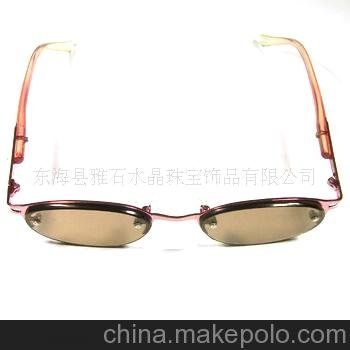 天然水晶女款太陽鏡，水晶禮品，水晶眼鏡，天然水晶圖片