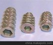 锌合金公制英制内外牙螺母1/4（6）X18,20,25，带盖内六角，无介