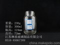 供应 高白料 蜂蜜瓶 酱菜瓶 罐头瓶 储物罐300ml