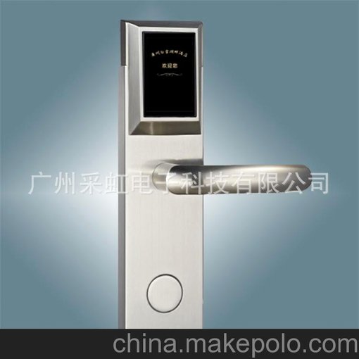 廠家直銷帶房號顯示的不銹鋼酒店智能門鎖 插卡鎖圖片