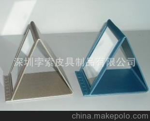 深圳廠家低價(jià)定做 折疊高檔皮質(zhì)化妝鏡 PC/PVC化妝鏡圖片