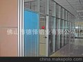 厂家批发内置百叶隔断型材，玻璃高隔铝型材材料，高隔间