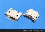 MICRO USB 5PIN Bĸ ⚤DIP6.4/6.6 P(pn)