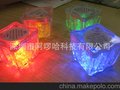带开关冰块 厂家直销装饰礼品七彩入水亮带开关发光冰块
