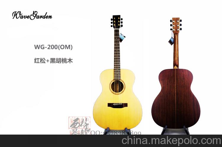 供應(yīng)聲音花園 wavegardenWG200OM杭州西格琴行品牌原聲吉他