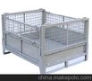 供应可折叠堆垛高标准重型铁框周转箱折叠金属物料箱