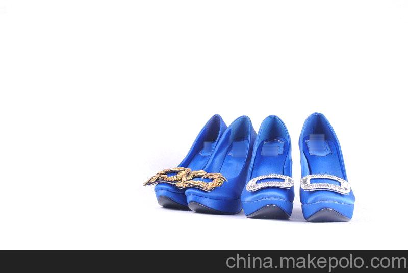 歐洲站走秀款女鞋 名媛 大方扣水鉆高跟鞋 一件代發(fā)