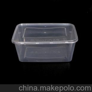 一次性打包飯盒，酒店打包盒，外賣盒，一次性長(zhǎng)方形飯盒圖片