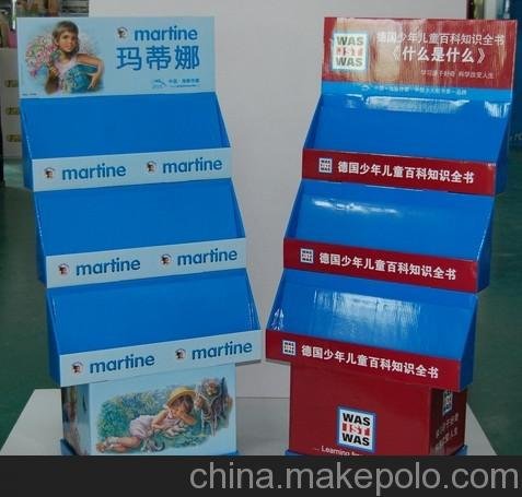 深圳賣點供應文具紙展示架，筆掛架，筆記本紙展示架等各類紙制POP展示用品圖片