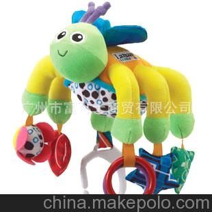 美國Lamaze 鮮艷的蜘蛛 車床掛 嬰兒益智玩具 搖鈴 響紙 BB器