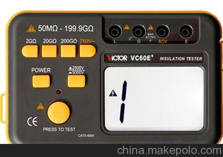 絕緣電阻測試儀 VC60D+圖片