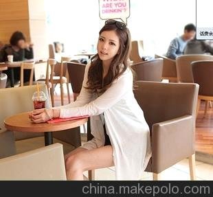 Vanessa 2011韓版新款 百搭沉淀 長(zhǎng)袖不規(guī)則下擺氣質(zhì)開(kāi)衫 針織衫圖片