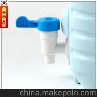 韩国水桶 12L饮用四方水桶 户外水桶 抗菌储水容器 带龙头