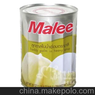 供应泰国进口 玛丽牌海底椰 糖水白玉丹 水果罐头甜品原料