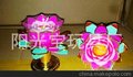 厂家批发如意莲花烛带金边/无烟环保蜡烛/酥油烛/祭祀用品
