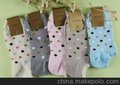 日本原单 tutuanna 2012年新款 精梳棉女袜船袜 出口环保品质