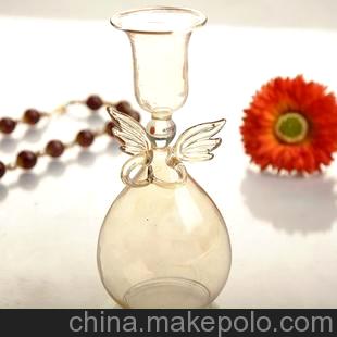 mx 欧式水晶玻璃祈福天使烛台 送礼好品/婚庆道具 生日礼物 礼品