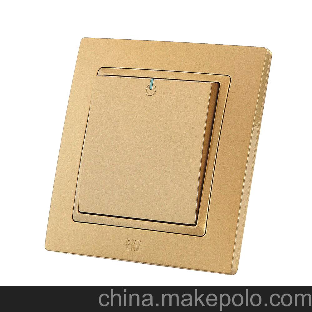 正品伊可夫EKF墙壁开关插座 一位单控开关 86一开 I7招经销商