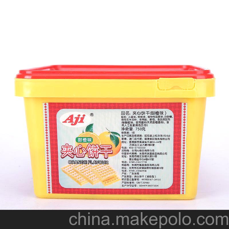 批发 休闲食品 台湾AJI 夹心饼干 750g