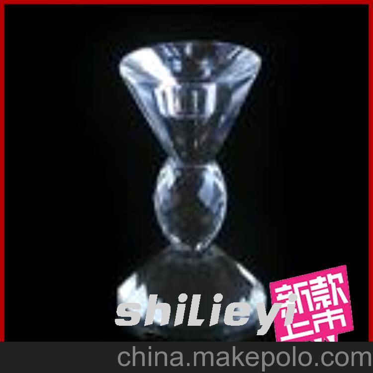 mxmade 欧式水晶玻璃烛台 玻璃蜡烛台
