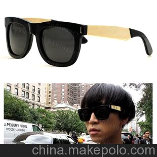 欧美好莱坞明星 Super Black & Gold太阳镜徐濠萦 现货